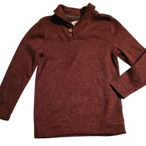 Boys Sonoma Burgundy Button-Up Pullover